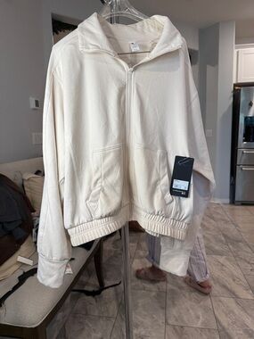 90 Degree By Reflex Crystal Gray Marled Pique Jacket